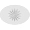 Ekena Millwork Standard Dalton Flower Rosette With Square Edge, 3"W x 2"H x 3/4"P ROSP030X020X075DAL09 - alternate 3